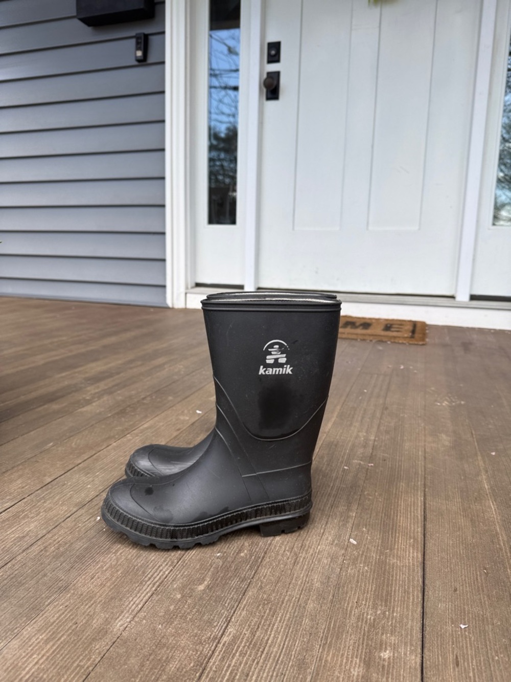 Kamik Black Waterproof Rain Boots